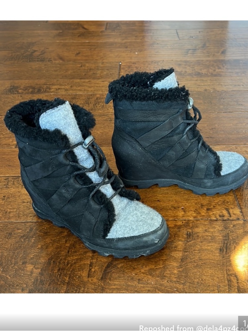 Sorel wedge winter boots